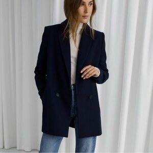 & Other Stories Wool Blazer Coat